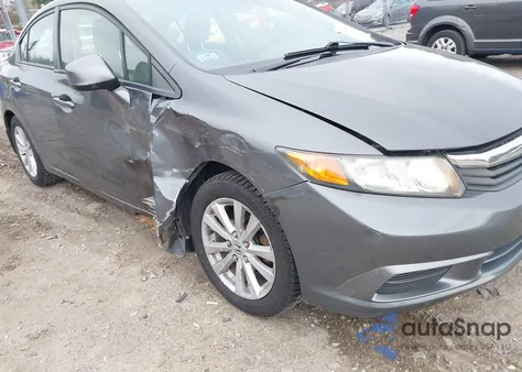 2012 Honda Civic Ex-L из США, поврежденный, VIN 2HGFB2F9XCH549650